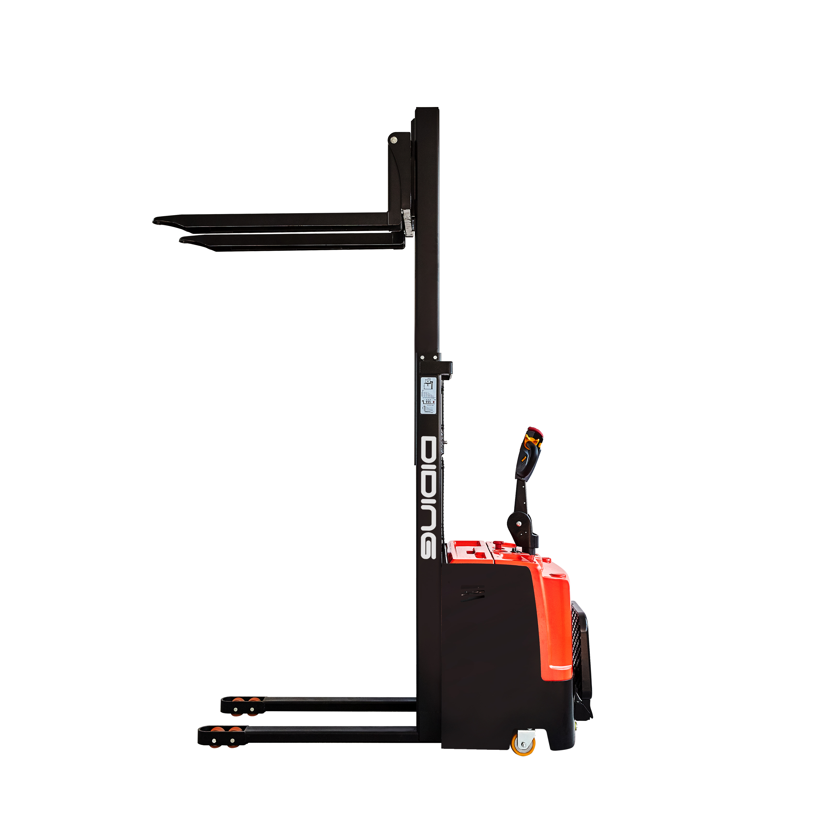CDD-E High configuration standing electric stacker