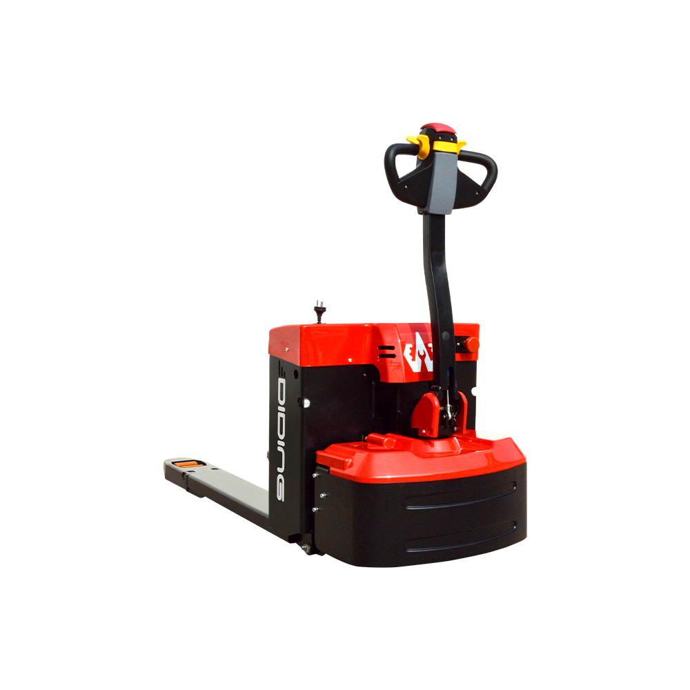 How does the use of regenerative braking in electric pallet trucks improve energy efficiency and battery life?